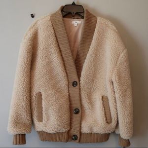 BP WOMEN'S TEDDY CARDI COAT TAN LION M